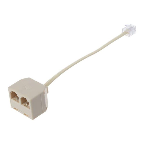 computer cables & connectors telephone splitter rj11 6p4c 1 male to 2 female adapter separator e5ba
computer cables & connectors telephone splitter rj11 6p4c 1 male to 2 female adapter separator e5ba