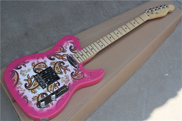 custom shop electric guitar james burton signature tele vintage pink paisley dark yellow maple neck & fingerboard
custom shop electric guitar james burton signature tele vintage pink paisley dark yellow maple neck & fingerboard