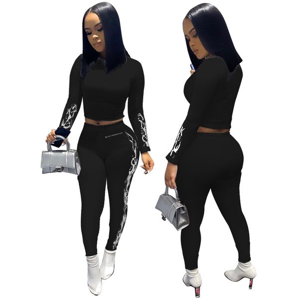 gym clothing 2 pcs women sport outfits casual print long sleeve round neck pullover + skinny trousers suit sportswear for workout, White;black
gym clothing 2 pcs women sport outfits casual print long sleeve round neck pullover + skinny trousers suit sportswear for workout, White;black