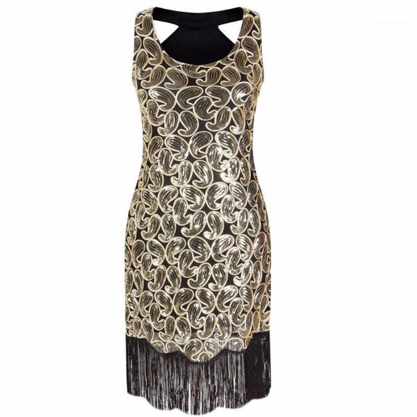 women's 1920s sequin paisley pattern racer back flapper black gold dress fringe great gatsby party dress vestidos de fiesta1, White;black
women's 1920s sequin paisley pattern racer back flapper black gold dress fringe great gatsby party dress vestidos de fiesta1, White;black
