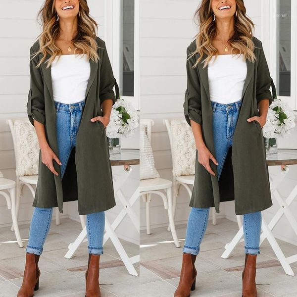 women's trench coats women autumn long sleeve turn-down collar button solid straight slim split female cardigan casual coat 6q19761, Tan;black
women's trench coats women autumn long sleeve turn-down collar button solid straight slim split female cardigan casual coat 6q19761, Tan;black