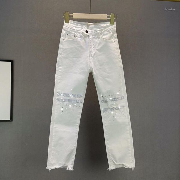 white straight jeans for women 2020 summer new stretch jeans high waist thin hole drilling whitedenim pants female1, Blue
white straight jeans for women 2020 summer new stretch jeans high waist thin hole drilling whitedenim pants female1, Blue