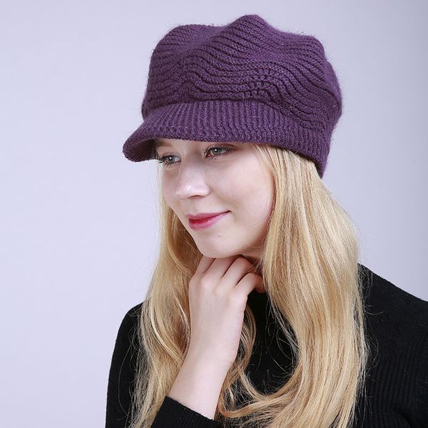 rabbit fur knitted hat winter wool cap womens newsboy comfortable warm classical peaked cap woman fashion trendy hat, Blue;gray
rabbit fur knitted hat winter wool cap womens newsboy comfortable warm classical peaked cap woman fashion trendy hat, Blue;gray
