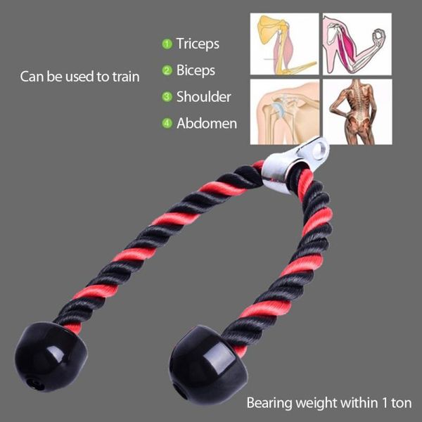 Pull Rope 7-piece Colorful Triceps Rope Arm Set Strength Biceps Drawstring Down Training Triceps Equipment Exerciser Gymnasium