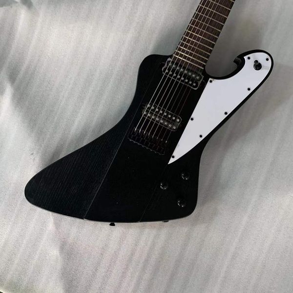 transportation, 8-string goose shaped matte transparent black electric guitar, neck through the body, customizable
transportation, 8-string goose shaped matte transparent black electric guitar, neck through the body, customizable