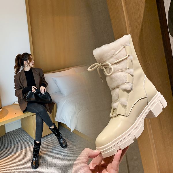 2021 russian winter female superior natural + lamb wool lining warm boots return platform shoes jj5x, Black
2021 russian winter female superior natural + lamb wool lining warm boots return platform shoes jj5x, Black