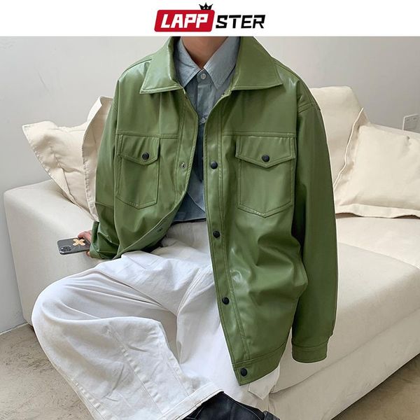 lappster vintage men streetwear leather jacket coat 2021 winter mens pocket hip hop motorcycle jackets male colorful windbreaker, Black
lappster vintage men streetwear leather jacket coat 2021 winter mens pocket hip hop motorcycle jackets male colorful windbreaker, Black
