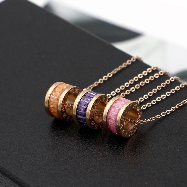 pendant necklaces martick grade 316l stainless steel necklace with colorful shining cubic roman numerals for woman p51, Silver
pendant necklaces martick grade 316l stainless steel necklace with colorful shining cubic roman numerals for woman p51, Silver