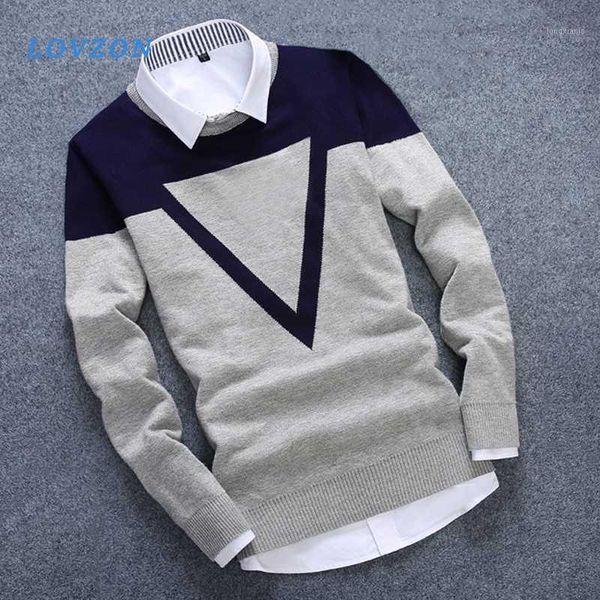 lovzon new knitted man sweater triangle fashion men casual cotton autumn mens sweaters round collare1, White;black
lovzon new knitted man sweater triangle fashion men casual cotton autumn mens sweaters round collare1, White;black