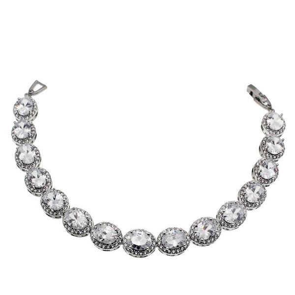 hermosa jewelry charm white ellipse tennis bracelet silver color bracelets 7 inch, Black
hermosa jewelry charm white ellipse tennis bracelet silver color bracelets 7 inch, Black