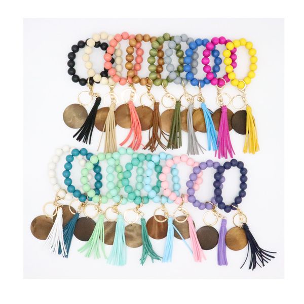 personalized wood elastic beaded bracelet favor wood chips tassel keychain multicolor bangle wristlet jewerly for women
personalized wood elastic beaded bracelet favor wood chips tassel keychain multicolor bangle wristlet jewerly for women