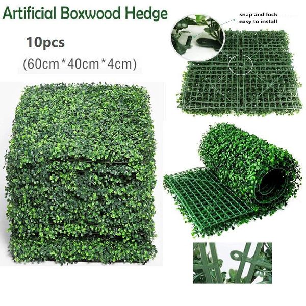 decorative flowers & wreaths 10 pack artificial greenery wall panels decor suitable for outdoor indoor garden patio backyard uv protection1
decorative flowers & wreaths 10 pack artificial greenery wall panels decor suitable for outdoor indoor garden patio backyard uv protection1
