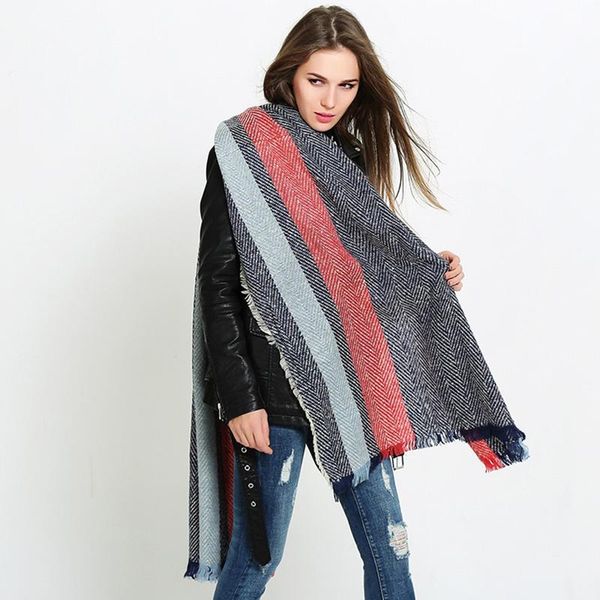 2020 new autumn and winter new herringbone twill cashmere scarf female winter shawl women girls, Blue;gray
2020 new autumn and winter new herringbone twill cashmere scarf female winter shawl women girls, Blue;gray