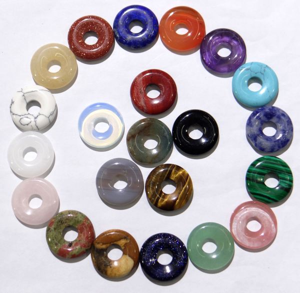 18mm natural stone turquoises quartz crystal tiger eye donut charm pendant for diy jewelry making necklace accessories20pcs 0927, Silver
18mm natural stone turquoises quartz crystal tiger eye donut charm pendant for diy jewelry making necklace accessories20pcs 0927, Silver