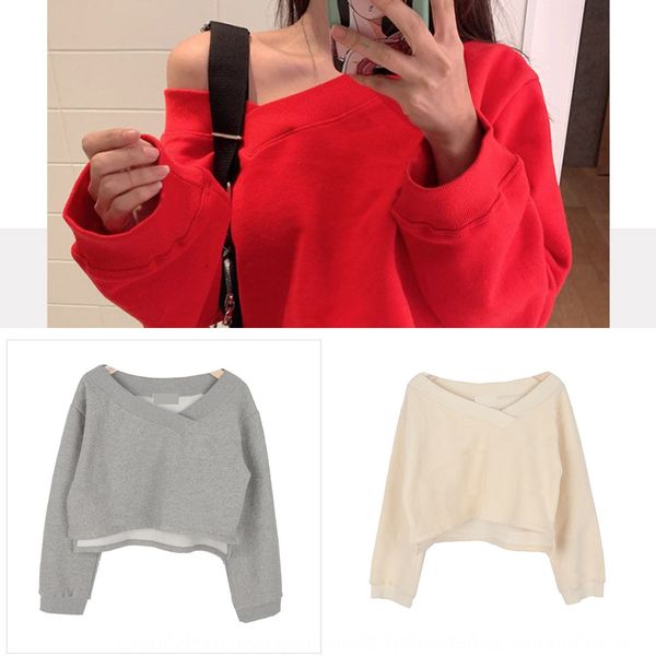 2020 spring and head sleeve pullover autumn new korean version of versatile hoodless pullover high waist thin and loose slant collar sh, Black
2020 spring and head sleeve pullover autumn new korean version of versatile hoodless pullover high waist thin and loose slant collar sh, Black