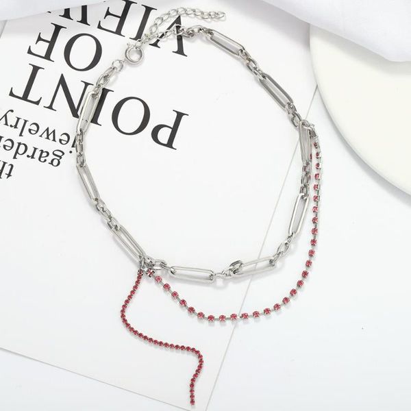 vedaws red rhinestone cycle necklace for fashion female silvery chain combine neck chain for party, Golden;silver
vedaws red rhinestone cycle necklace for fashion female silvery chain combine neck chain for party, Golden;silver