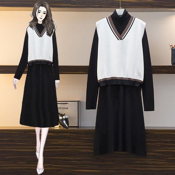 women's tracksuits 2021 autumn winter fashion women turtleneck bottoming sweater and dress knit 2 piece set ladies casual knitted suit, Gray
women's tracksuits 2021 autumn winter fashion women turtleneck bottoming sweater and dress knit 2 piece set ladies casual knitted suit, Gray