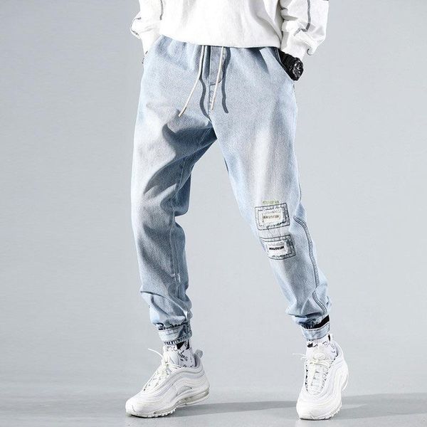 мужские рваные джинсы sky blue high street casual кулиской джинсовые брюки vintage брюки sweatpants сыпучие эластичные homens джинсы, Black
мужские рваные джинсы sky blue high street casual кулиской джинсовые брюки vintage брюки sweatpants сыпучие эластичные homens джинсы, Black