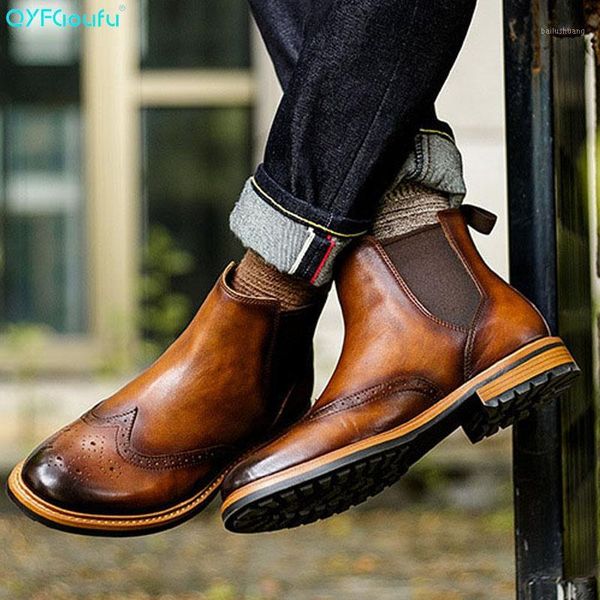 qyfcioufu new men boots vintage ankle boots genuine leather slip-on man fashion men shoes1, Black
qyfcioufu new men boots vintage ankle boots genuine leather slip-on man fashion men shoes1, Black