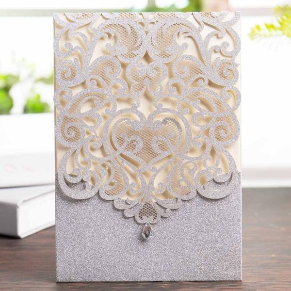 greeting cards wishmade 50pcs silver glitter laser cut wedding invitations with rhinestone lace hollow heart invites for birthday party1
greeting cards wishmade 50pcs silver glitter laser cut wedding invitations with rhinestone lace hollow heart invites for birthday party1