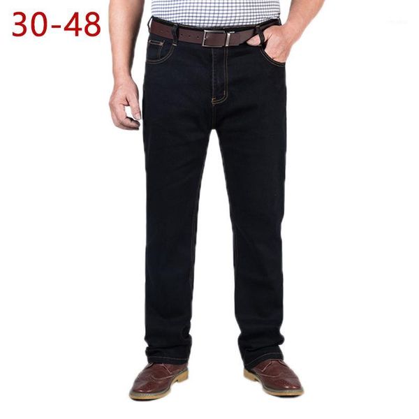30-48 big size classic baggy jeans for men spring autumn male casual stretch straight brand zipper business black denim pants1, Blue
30-48 big size classic baggy jeans for men spring autumn male casual stretch straight brand zipper business black denim pants1, Blue
