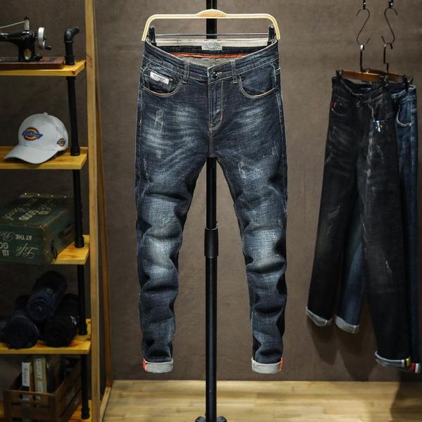 men's jeans 2021 autumn jean homme men slim fit black denim spijker broeken heren biker stretch pants trousers casual distressed,6500, Blue
men's jeans 2021 autumn jean homme men slim fit black denim spijker broeken heren biker stretch pants trousers casual distressed,6500, Blue
