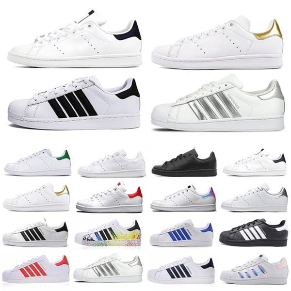 high stan smith superstar white gold green mens sports shoes superstars hologram platform leather shoe men women trainers sports sneakers, Black
high stan smith superstar white gold green mens sports shoes superstars hologram platform leather shoe men women trainers sports sneakers, Black