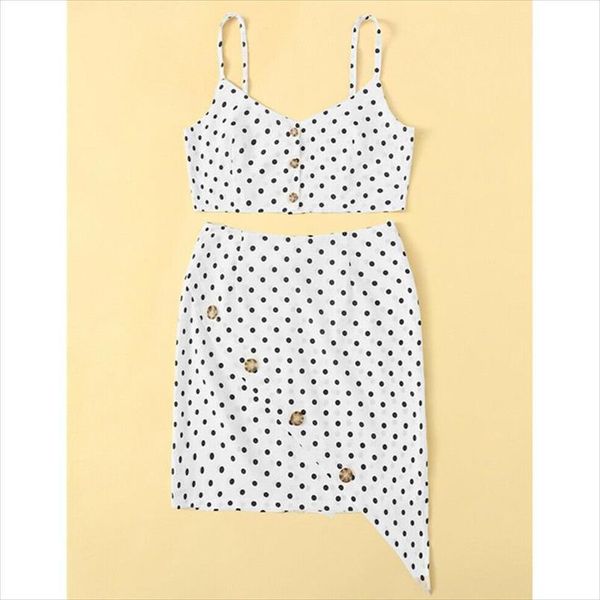 women clothes set summer polka dot print two peice set and skirt two piece outfits for women clothing ladies clothes, Gray
women clothes set summer polka dot print two peice set and skirt two piece outfits for women clothing ladies clothes, Gray