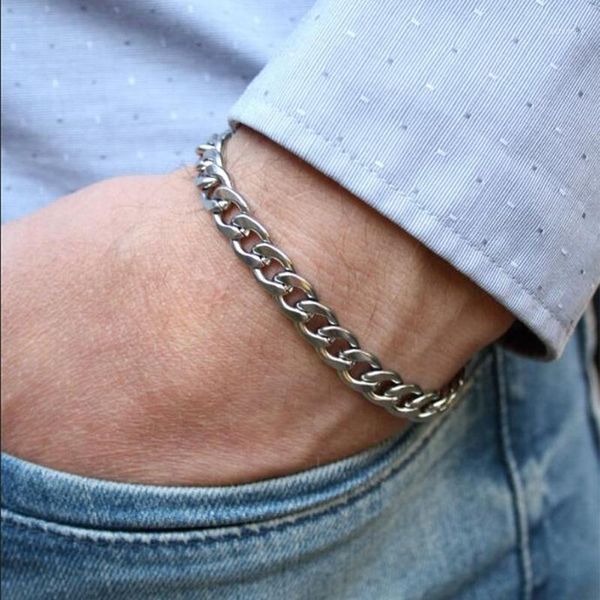 men's cuban link chain bracelet hiphop rock male braslet charm jewelry accessories minimalist camping braclet bileklik erkek1, Black
men's cuban link chain bracelet hiphop rock male braslet charm jewelry accessories minimalist camping braclet bileklik erkek1, Black