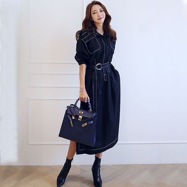 bmw7q trench style french dresswindbreaker summer new women's dresscool and stylish dress 2019 dresschic slim lace-up dress at4y3, Black;gray
bmw7q trench style french dresswindbreaker summer new women's dresscool and stylish dress 2019 dresschic slim lace-up dress at4y3, Black;gray