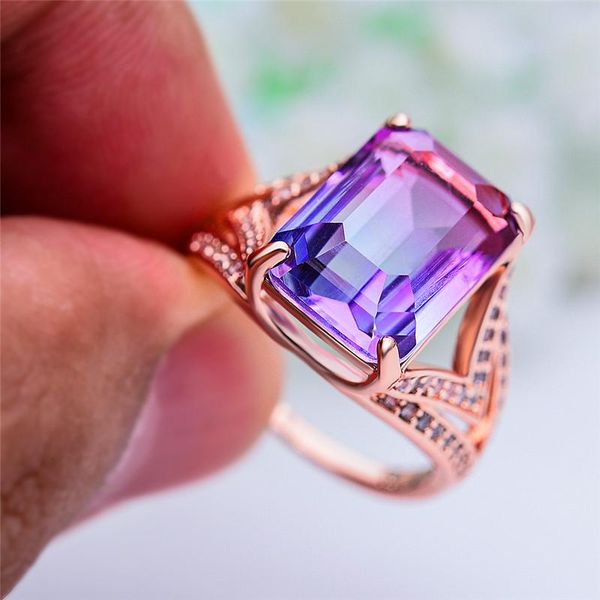 charm female blue purple rainbow stone ring crystal silver color wedding rings for women promise love big square engagement ring, Slivery;golden
charm female blue purple rainbow stone ring crystal silver color wedding rings for women promise love big square engagement ring, Slivery;golden