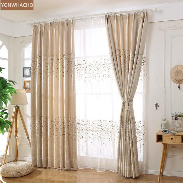 custom curtains european elegant living room simple embroidered beige thick cotton linen cloth blackout curtain tulle drape b703
custom curtains european elegant living room simple embroidered beige thick cotton linen cloth blackout curtain tulle drape b703