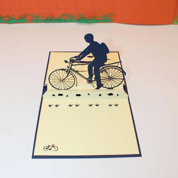 greeting card creative diy paper cut up bicycle greeting card 3d handmade riding a bike father's day gift cards with envelope
greeting card creative diy paper cut up bicycle greeting card 3d handmade riding a bike father's day gift cards with envelope