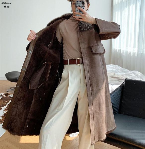 zizhen long wool overcoats vintage real lamb fur lining&sheep leather long full sleeves single breasted women winter 20200924-4, Black
zizhen long wool overcoats vintage real lamb fur lining&sheep leather long full sleeves single breasted women winter 20200924-4, Black