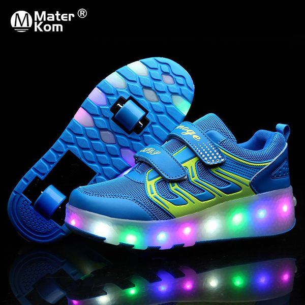 size 28-43 luminous led sneakers on wheels children boys roller shoes with lights usb charged glowing skate shoes for kids girls, Black
size 28-43 luminous led sneakers on wheels children boys roller shoes with lights usb charged glowing skate shoes for kids girls, Black