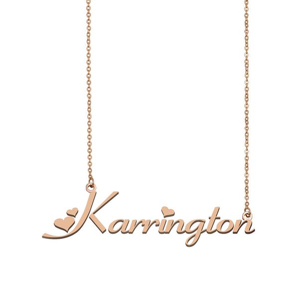karrington name necklaces pendant custom personalized for women girls children friends mothers gifts 18k gold plated stainless steel, Silver
karrington name necklaces pendant custom personalized for women girls children friends mothers gifts 18k gold plated stainless steel, Silver