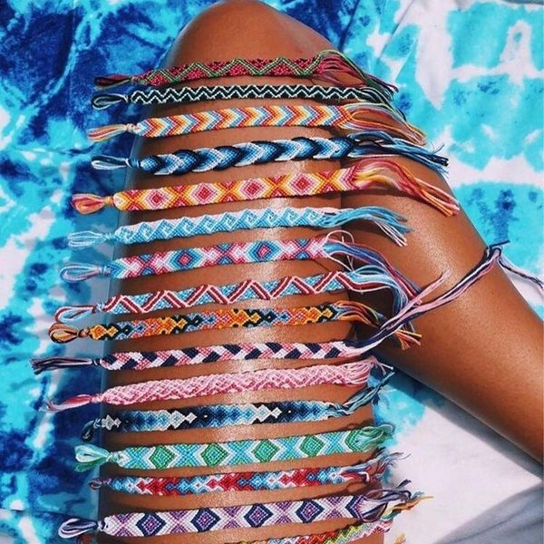 dvacaman bohemian colorful cotton rope chain charms bracelet friendship chic girls hand weave boho yoga bracelet femme dropship, Black
dvacaman bohemian colorful cotton rope chain charms bracelet friendship chic girls hand weave boho yoga bracelet femme dropship, Black