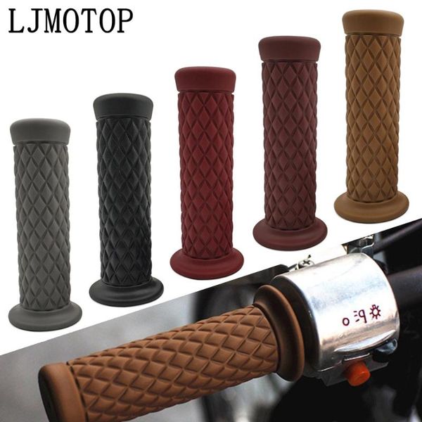 universal 7/8" 22mm motorcycle grips retro handle rubber handlebar grip for hypermotard 1100 400 620
universal 7/8" 22mm motorcycle grips retro handle rubber handlebar grip for hypermotard 1100 400 620