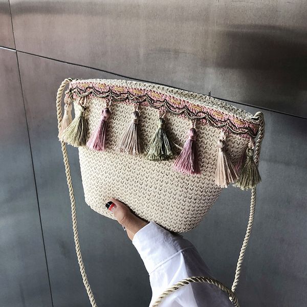 hbp non-brand national style woven straw fringe bucket bag new summer yuansufeng one shoulder messenger bag sport.0018
hbp non-brand national style woven straw fringe bucket bag new summer yuansufeng one shoulder messenger bag sport.0018