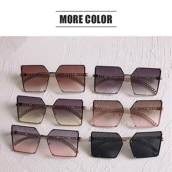 sunglasses fashion oversize gradient for women vintage alloy chain frame rivet square sun glasses female elegant shades, White;black
sunglasses fashion oversize gradient for women vintage alloy chain frame rivet square sun glasses female elegant shades, White;black