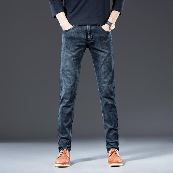 2020 new classic style men brand jeans business casual stretch slim denim pants light gray black trousers male, Blue
2020 new classic style men brand jeans business casual stretch slim denim pants light gray black trousers male, Blue