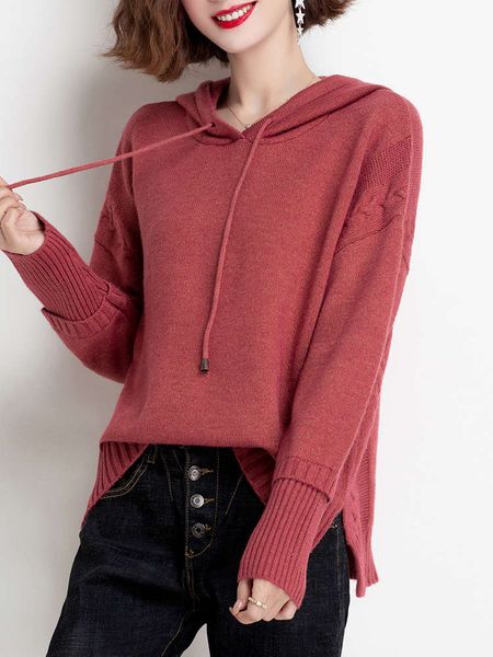 women's knitted hooded short pullover sweater 2020 new with autumn and winter foreign style bottoming shirt, Black
women's knitted hooded short pullover sweater 2020 new with autumn and winter foreign style bottoming shirt, Black