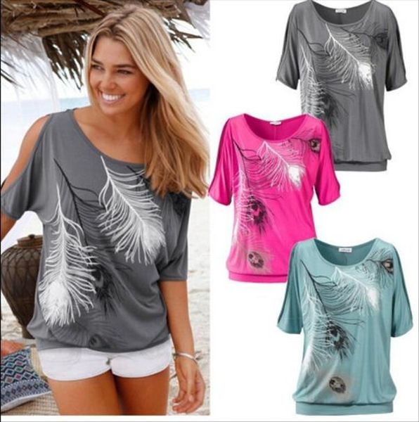 t shirt women 2020 new europe america summer feather printed strapless short sleeved t shirt clothing vestidos t011, White
t shirt women 2020 new europe america summer feather printed strapless short sleeved t shirt clothing vestidos t011, White