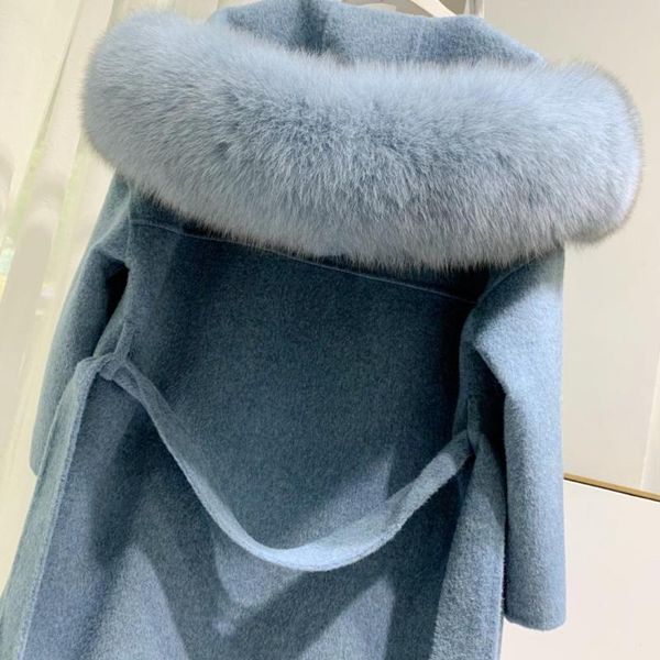 women's wool & blends 2021 fashion real cashmere coats plus size elegant ladies autumn winter long woolen outerwear, Black
women's wool & blends 2021 fashion real cashmere coats plus size elegant ladies autumn winter long woolen outerwear, Black