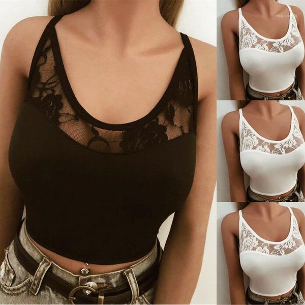 women's sleeveless summer bustier crop vest casual tank blouse t-shirt1, White 
women's sleeveless summer bustier crop vest casual tank blouse t-shirt1, White