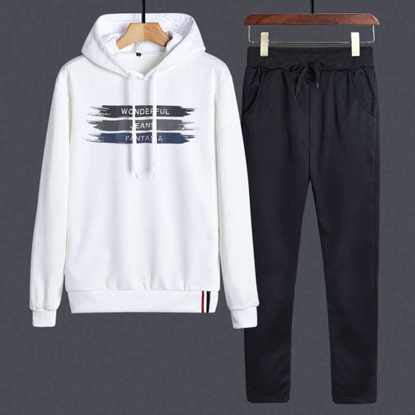 autumn men's leisure sports spring and two piece set large long sleeve pullover with hat sweater running suit, Gray
autumn men's leisure sports spring and two piece set large long sleeve pullover with hat sweater running suit, Gray