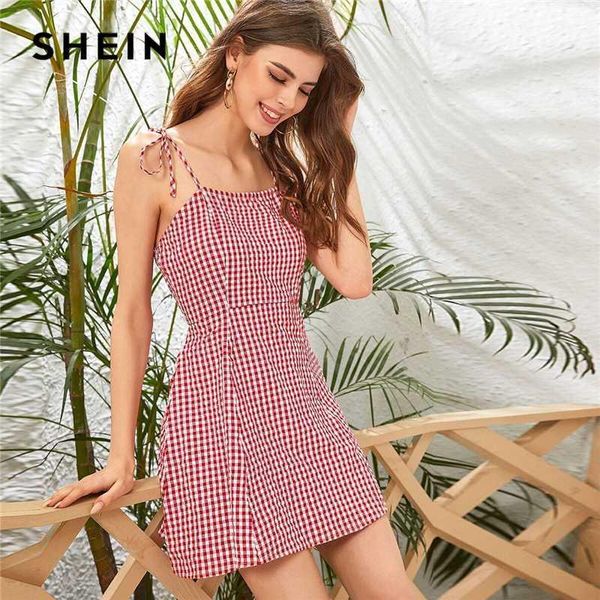 casual dresses shein red tie shoulder gingham print cami dress women summer spaghetti strap high waist fit and flare plaid boho mini dresses, Black;gray
casual dresses shein red tie shoulder gingham print cami dress women summer spaghetti strap high waist fit and flare plaid boho mini dresses, Black;gray