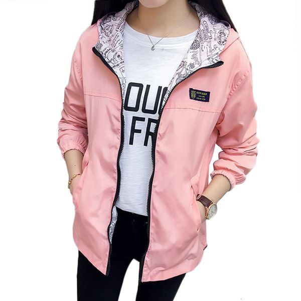 spring autumn fashion women bomber women jacket pocket zipper hooded two side wear outwear loose plus size windbreaker famale, Black;brown
spring autumn fashion women bomber women jacket pocket zipper hooded two side wear outwear loose plus size windbreaker famale, Black;brown