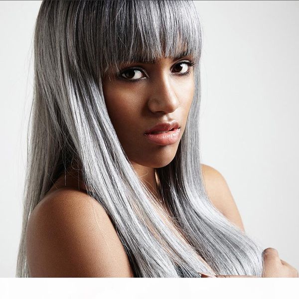 silver grey colored wig straight lace front human hair wigs pre plucked brazilian virgin hair 180 density for black, Black;brown
silver grey colored wig straight lace front human hair wigs pre plucked brazilian virgin hair 180 density for black, Black;brown