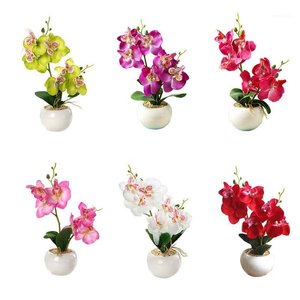 double forked phalaenopsis bonsai with pots artificial flower diy home party floral ornaments creative decoration scene layout1
double forked phalaenopsis bonsai with pots artificial flower diy home party floral ornaments creative decoration scene layout1